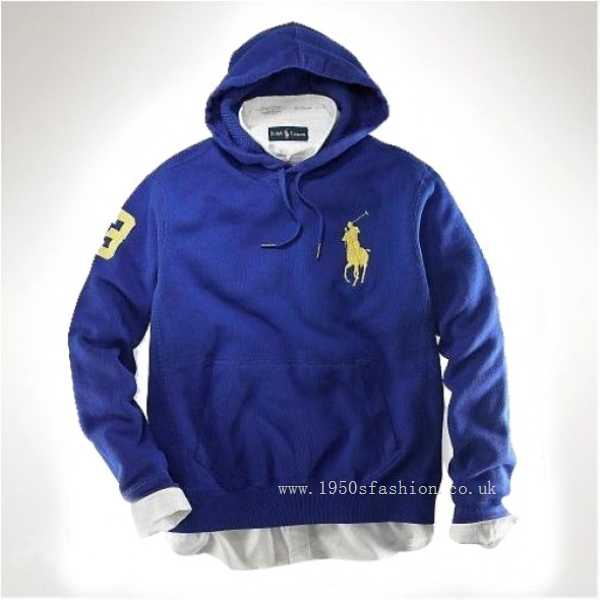 Polo Ralph Lauren Patriotic Big Pony Hoodie Royalblue(reasonable,Elegant,In stock ,Collar )
